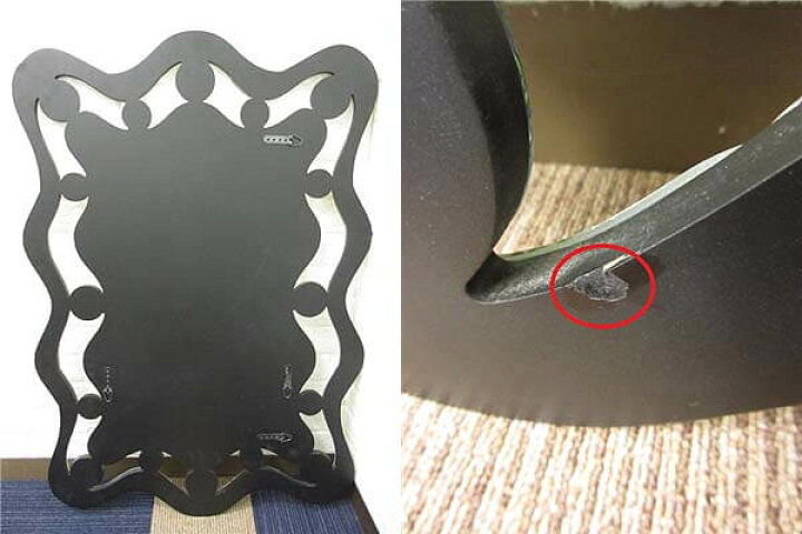 楽天市場】【未使用品】ウォールミラー ゴールド×シルバー 長角 輸入 