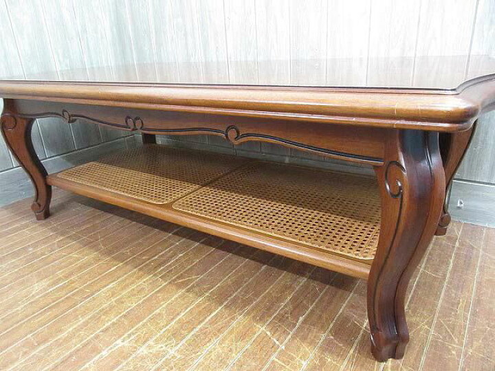 楽天市場】【中古】 カリモク センターテーブル ダークブラウン 幅130 