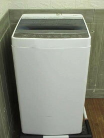 【中古】　ハイアール　洗濯機　JW-C45A　4.5kg　ホワイト×ブラック　　　　　Haier　全自動洗濯機　白×黒　スリム　単身　縦型　　　　　高濃度洗浄機能　ステンレス槽　風乾燥　コンパクト