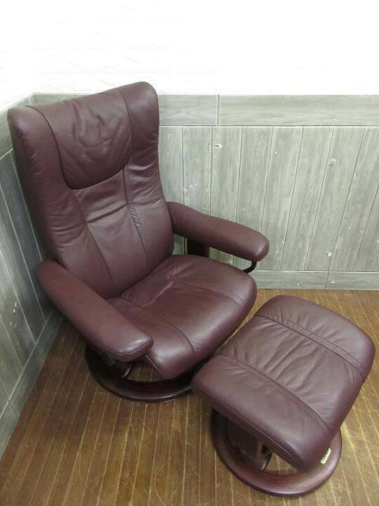 楽天市場】【中古】 エコーネス ストレスレスチェア オットマン付  