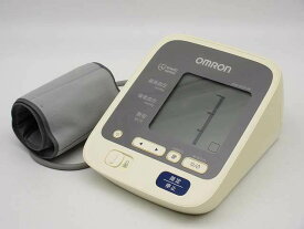 【中古】　オムロン　デジタル自動血圧計　HEM-8723-ND　上腕式　　　　　OMRON　コンパクト　ポータルブル　カフ収納付き　白　　　　　電池駆動　自動加圧　デジタル　小型　軽量　家庭用