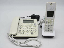 【中古】　パナソニック　デジタルコードレス電話機　VE-GD24DL-W　子機1台付き　　　　　Panasonic　Ru・Ru・Ru　ホワイト液晶　白　迷惑防止　着信拒否登録250件　　　　　ルルル　留守電　いえ電