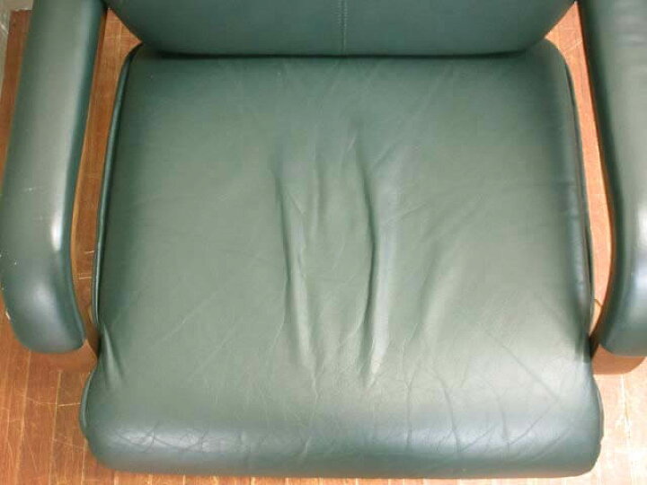 楽天市場】【中古】冨士ファニチア ダイニングチェア こげ茶×緑 回転 
