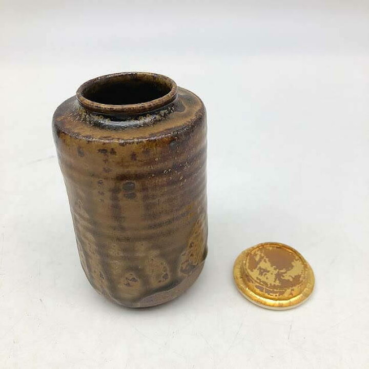楽天市場】【中古】石田陶春 茶入れ 仕覆付き 共箱入り 茶道具 陶器 