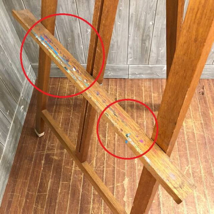 楽天市場】【中古】イーゼル 木製 屋内用 ブラウン 幅70cm 室内 画材 