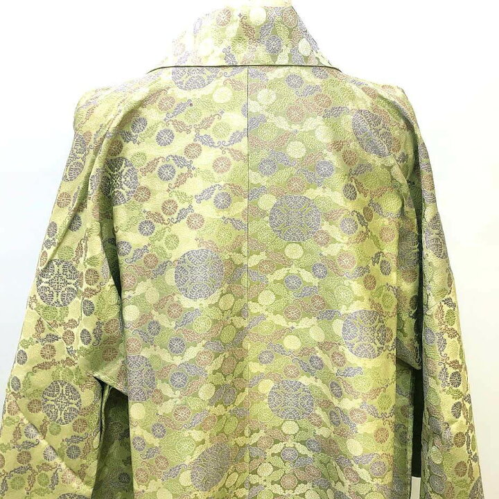 楽天市場】【未使用品】 道中着 グリーン系 総柄 道中羽織 着物 和装  