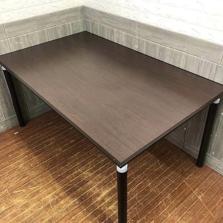 楽天市場】中古 ダイニングテーブル ダークブラウン 150×90cm 木製 
