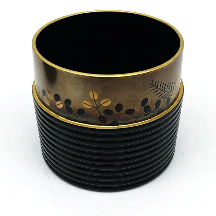 楽天市場】【中古】 田中宗凌作 茶入 萩に虫 盛筋 中次 漆器 黒 蒔絵  
