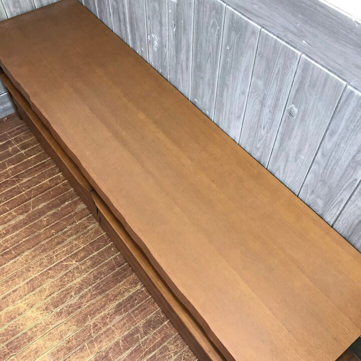 楽天市場】【中古】 テレビボード ライトブラウン 幅158cm 引出2杯 