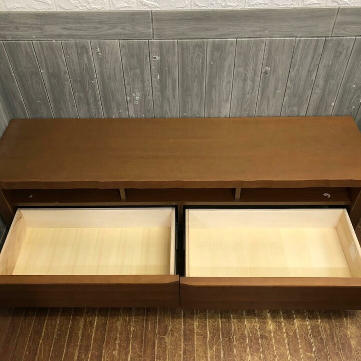 楽天市場】【中古】 テレビボード ライトブラウン 幅158cm 引出2杯 