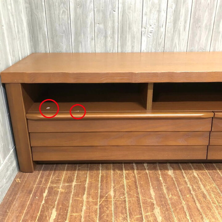 楽天市場】【中古】 テレビボード ライトブラウン 幅158cm 引出2杯 