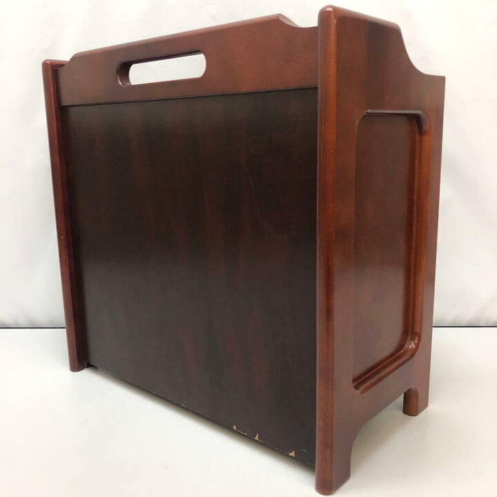 楽天市場】【中古】 カリモク マガジンラック 赤茶 オールドカリモク 