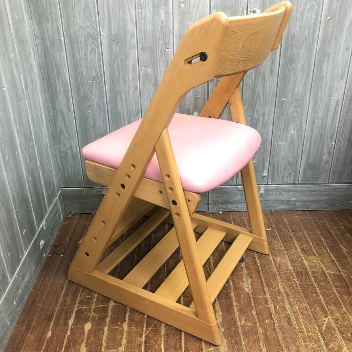 楽天市場】【中古】 カリモク デスクチェア ピーチピンク×ピュアオーク 
