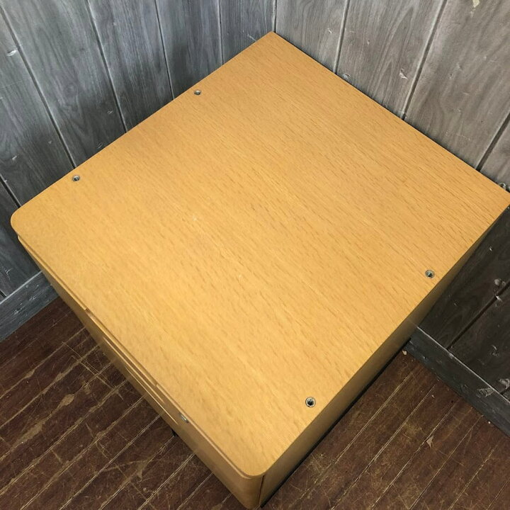 楽天市場】【中古】 カリモク 袖机 ティポリーノ ナッツシェル色 