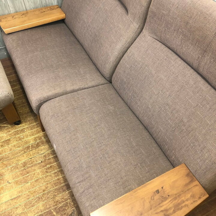 楽天市場】【中古】 カリモク リクライニング2Pソファー ブラウン系  
