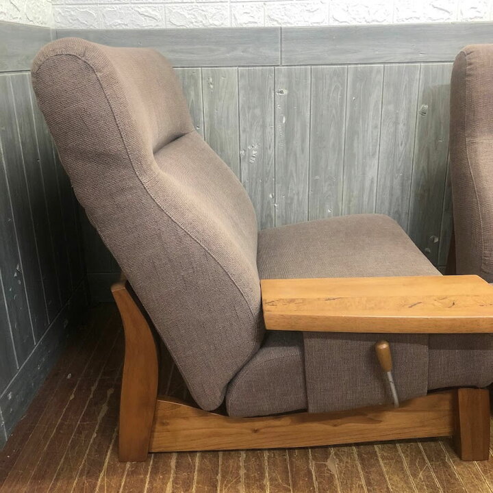 楽天市場】【中古】 カリモク リクライニング2Pソファー ブラウン系 