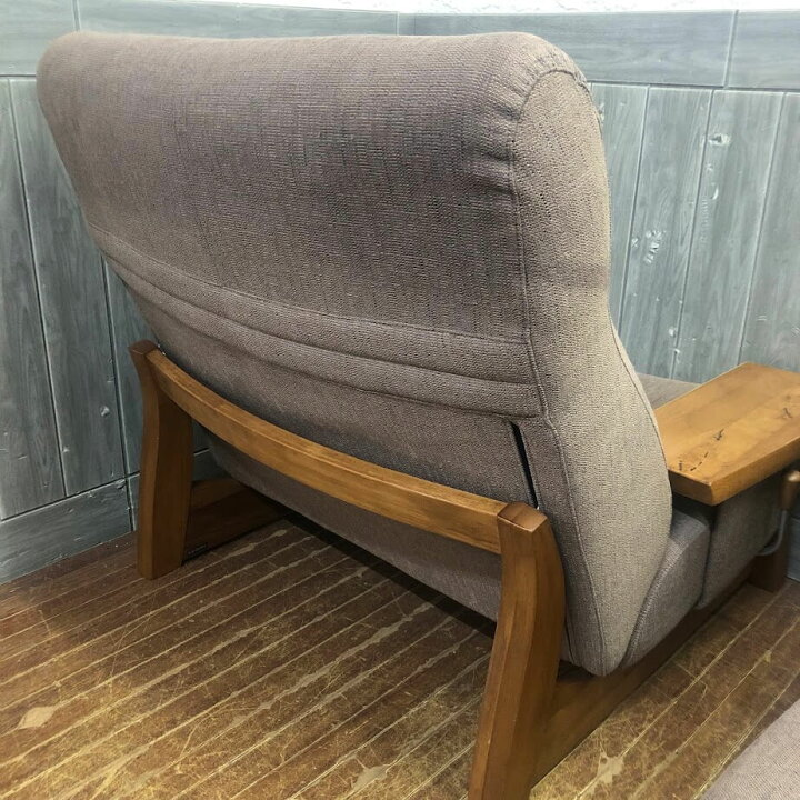 楽天市場】【中古】 カリモク リクライニング2Pソファー ブラウン系 