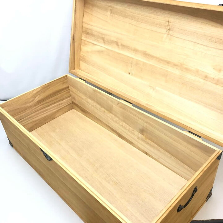 楽天市場】【中古】 総桐衣装ケース 蓋付き 1段 トランク型 隅金具付き 