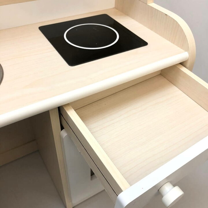 楽天市場】【中古】 おままごとキッチン ホワイト 木製 クッキングトイ 