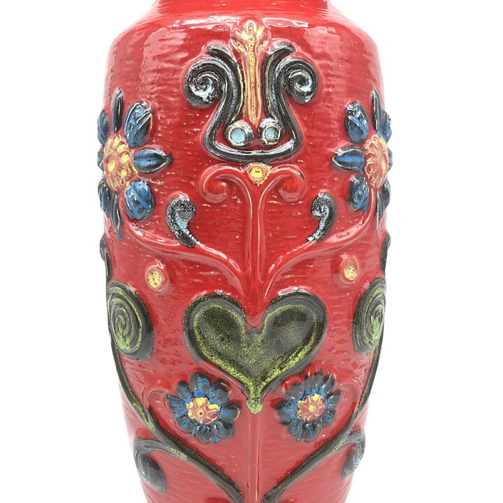 楽天市場】【中古】 BAY.KERAMIK 花瓶 FAT LAVA 赤 高さ42cm 西ドイツ 