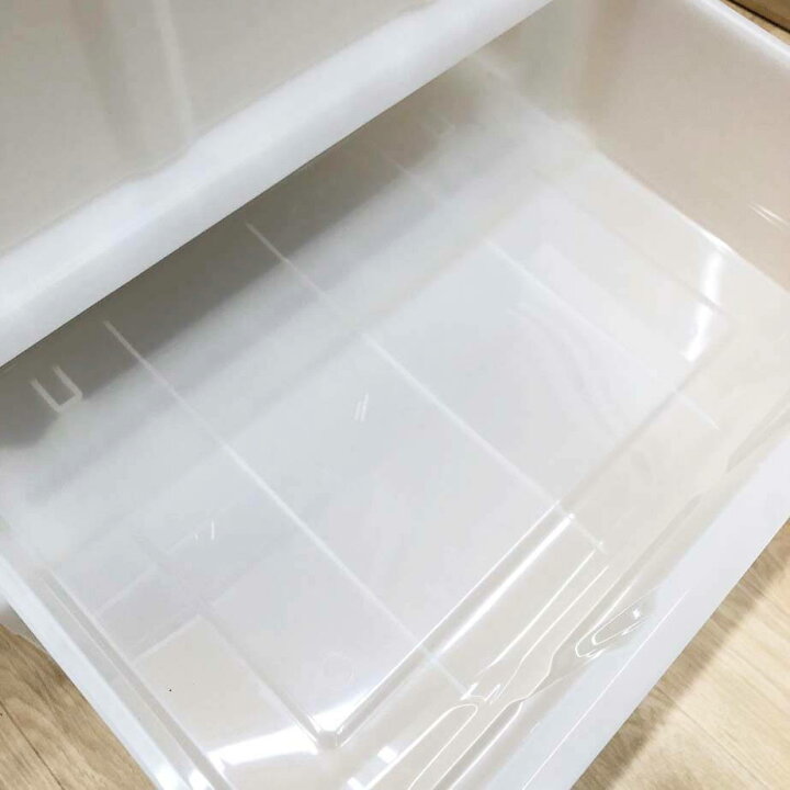 楽天市場】【中古】 プラチェスト 3段 ホワイト 幅55cm ウッドトップ 