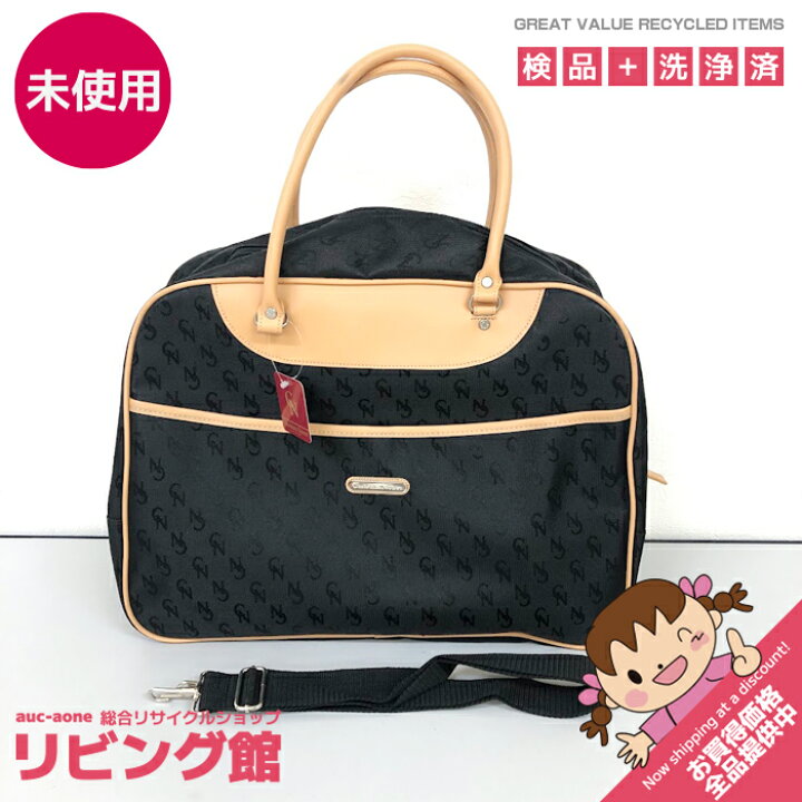 楽天市場】【未使用品】 クリスティーナノワレ ボストンバッグ 黒 
