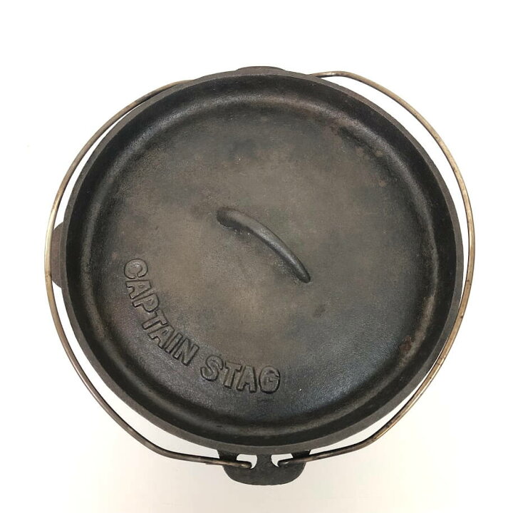 楽天市場】【中古】 キャプテンスタッグ ダッチオーブン 25cm 