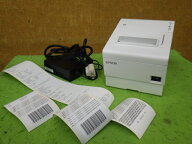 【中古】EPSON TM-T88VII サーマルレシートプリンタ 用紙幅：80mm USB接続／有線LAN接続／シリアル接続 …