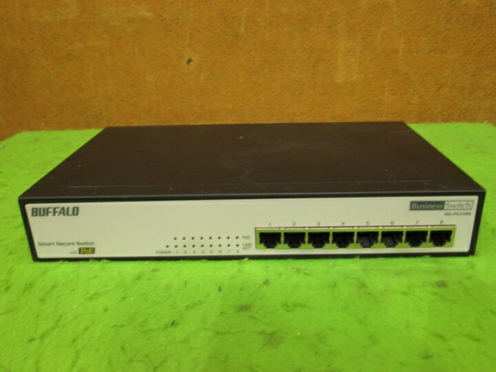 楽天市場】【中古】Buffalo BSL-PS-2108MR 10/100BASE-T 8ポート(PoE 