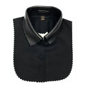 希少 LOUIS VUITTON ルイヴィトン つけ襟 付け襟 レザー ブラック 黒【未使用】【新古品】【中古】ルイヴィトン レデ…