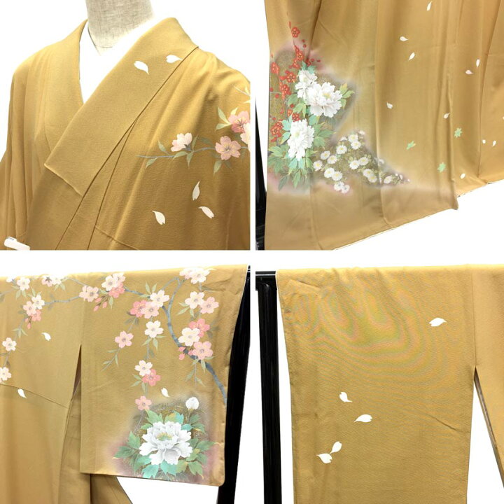 楽天市場】京やB038 正絹 訪問着 絹100％ 付下げ 附下 高級ちりめん  