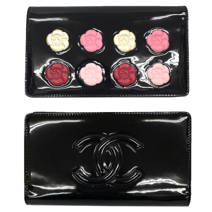 楽天市場】CHANEL シャネル 二つ折り長財布 カメリア メイクパレット  
