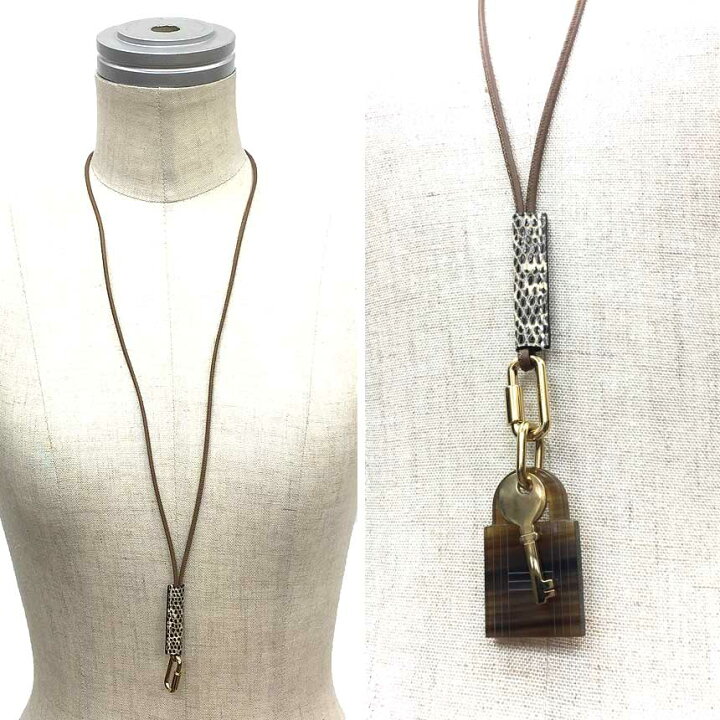 楽天市場】HERMES エルメス レザー ネックレス キュリオジテ ヴォー  