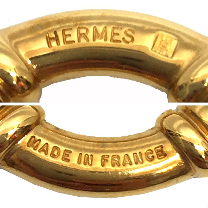 楽天市場】エルメス HERMES ブーエ スカーフリング ゴールド【中古  