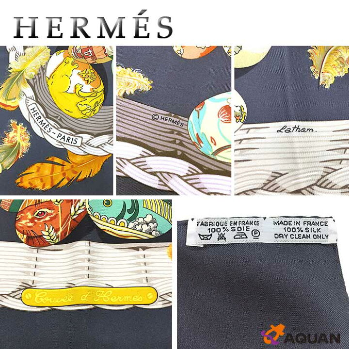 楽天市場】HERMES エルメス スカーフ カレ90 COUVEE D