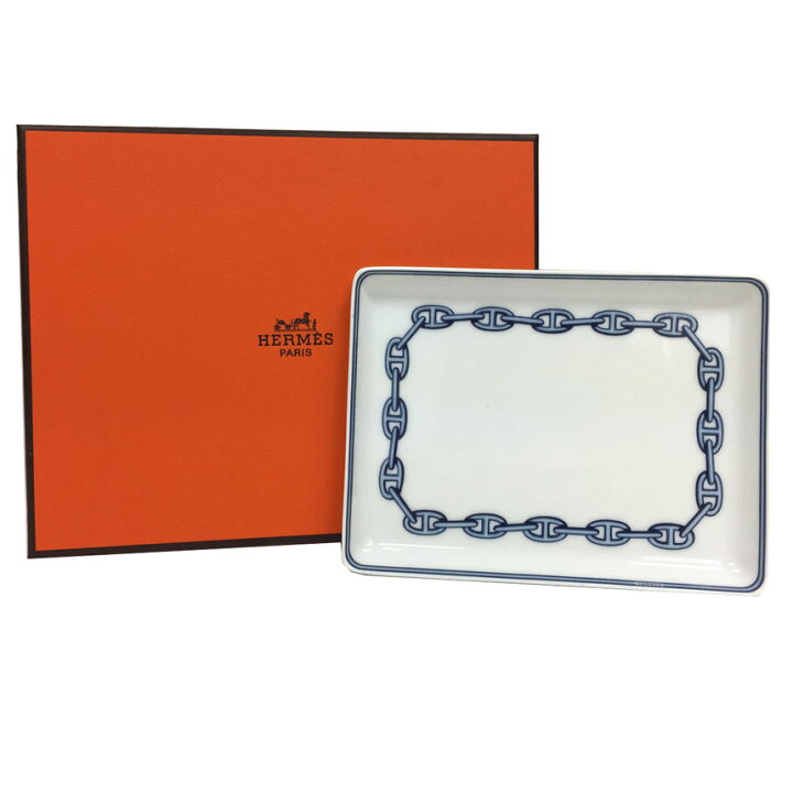 HERMES PARIS シェーヌダンクルプレートお皿2枚（楽天市場】セール  