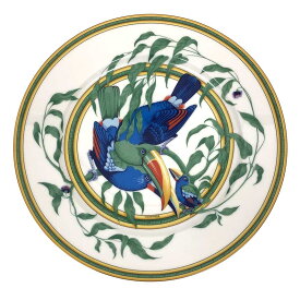 エルメス　HERMES　トゥカン　ディナープレート　27cm　大皿　陶器　鳥【未使用】【新古品】【中古】エルメス　食器 aq7127