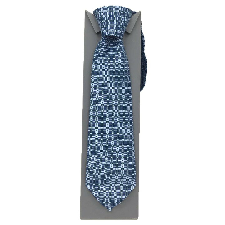 楽天市場】エルメス HERMES ネクタイ H柄 005492T 09 ネイビー系  