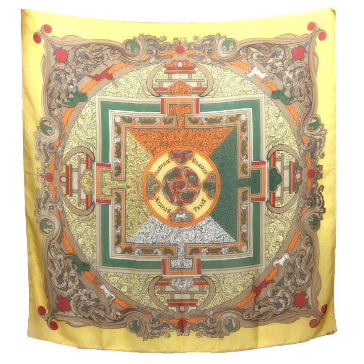 楽天市場】レア物！稀少品！HERMES エルメス ショールカレ140 スカーフ 