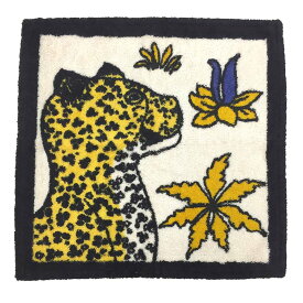 HERMES エルメス ハンドタオル　カレドプラージュ　レオパード　CARRE DE PLAGE LEOPARDS 102786M01　Hand Towel Caledo Plage Les Leopards NOIR　保存箱付き【未使用】【新品】【中古】aq8957