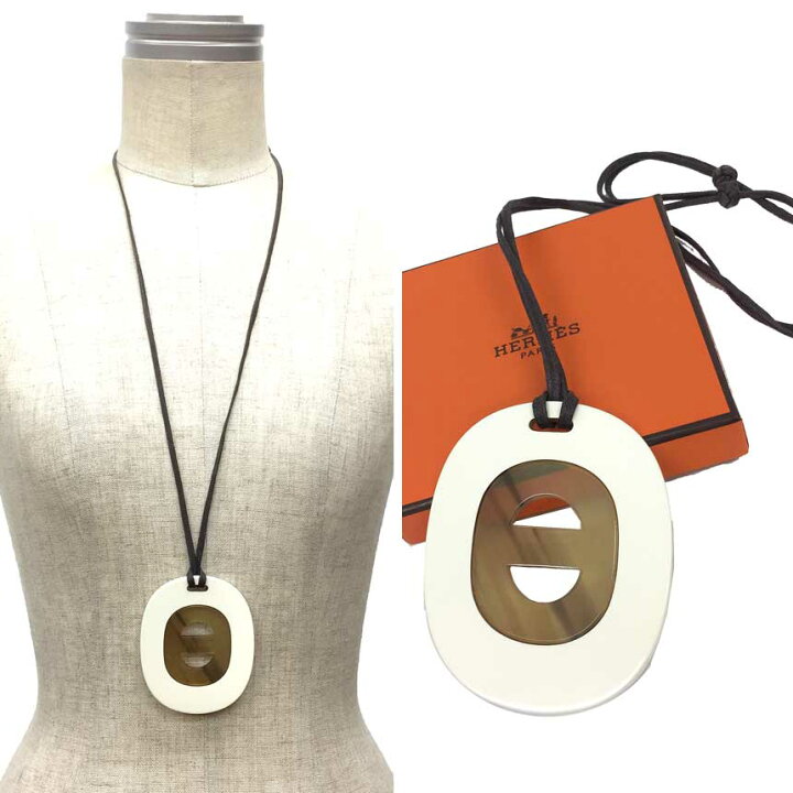 楽天市場】エルメス HERMES バッファローホーン ネックレス Fidelio 