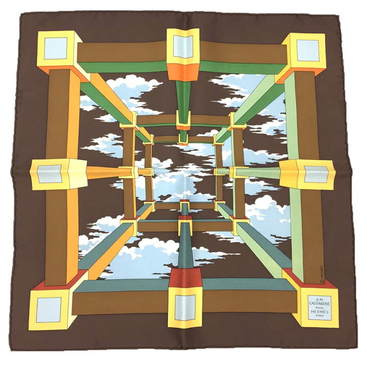 楽天市場】HERMES エルメス スカーフ カレ45 A.M.カッサンドル A.M. 
