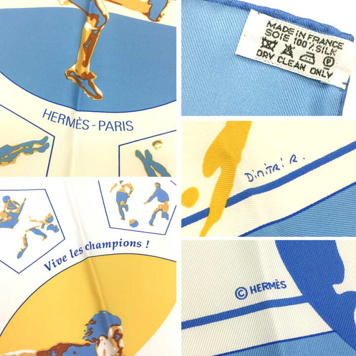 楽天市場】レア物 希少HERMES エルメス スカーフ カレ90 Vive les 