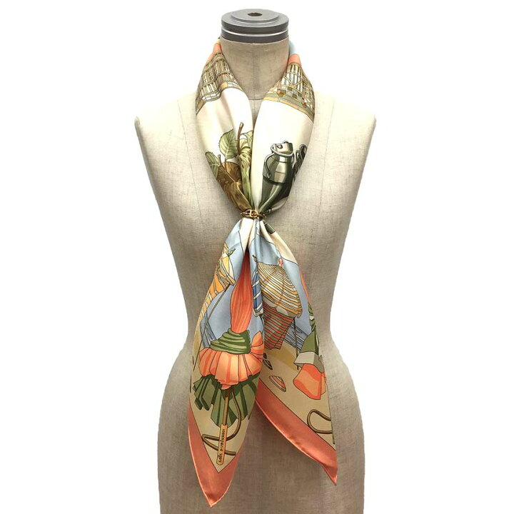 楽天市場】レア物 希少HERMES エルメス スカーフ カレ90 CHARMES DES 
