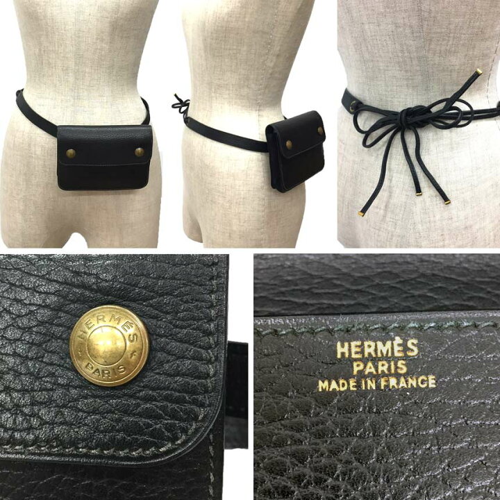 楽天市場】エルメス HERMES ポシェットグリーン ウエストポーチ 