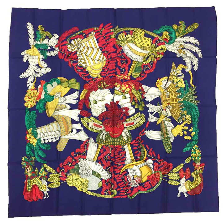 楽天市場】レア物 稀少 HERMES エルメス スカーフ カレ90 CHAPEAU 