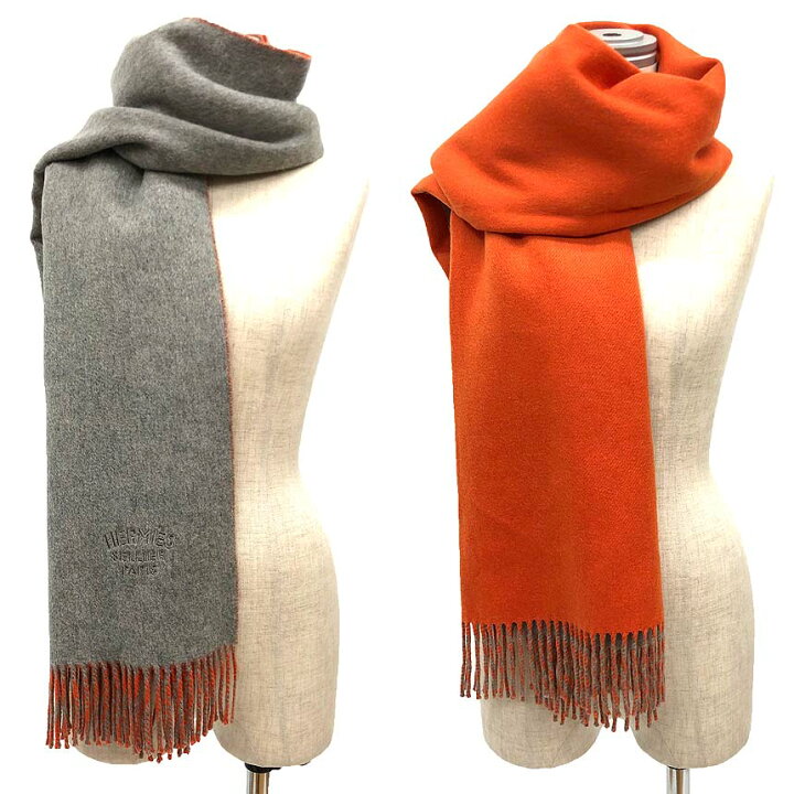 楽天市場】HERMES エルメス カシミヤ ストール ショール マフラー 