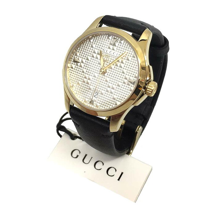 楽天市場 送料無料 送料込み Gucci グッチ レディース 腕時計 Ya Gタイムレス クオーツ Gp 革ベルト ブラック 美品 中古 グッチ 時計 レディース Aq4553 ブランド 着物館アクアン京や