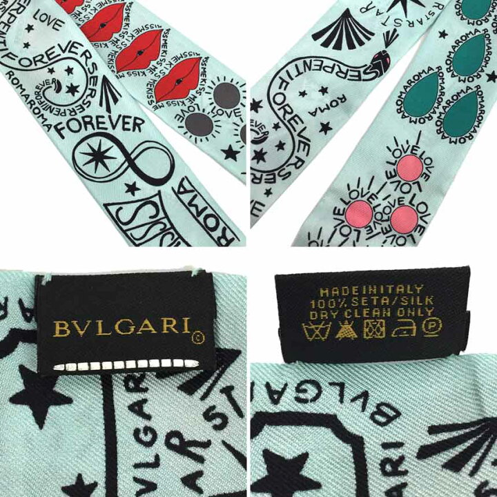 楽天市場】セール ゆうパケット発送 BVLGARI ブルガリ タイスカーフ  