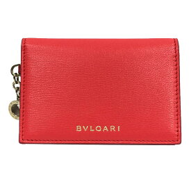 BVLGARI　ブルガリ　B-zero1　名刺入れ　カードケース　288237　ビーゼロワン　レッド×オレンジレッド　ブルガリ　財布小物【新古品】【美品】【中古】aq7203